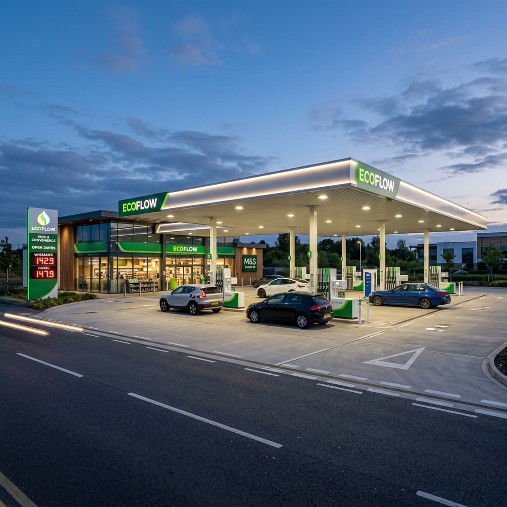Modern Fuel Station
